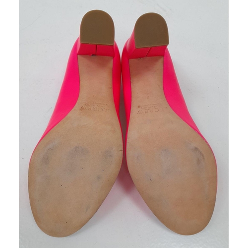 1227 - A Pair of Italian Made (worn once) Pink High Heels by J.Crew. Size USA 9. UK (7).