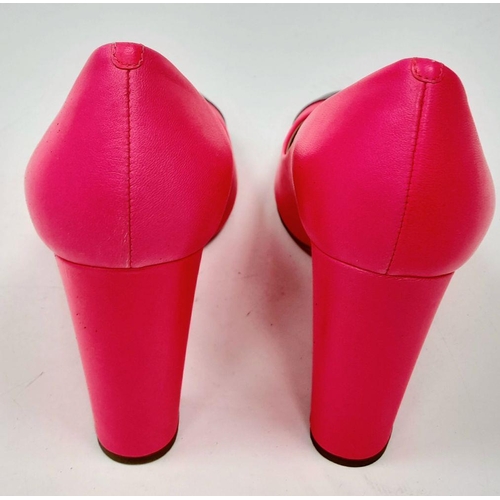 1227 - A Pair of Italian Made (worn once) Pink High Heels by J.Crew. Size USA 9. UK (7).