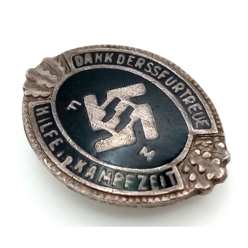 106 - A Nazi German SS FM Lapel Badge. The SS High Honour lapel badge, like the standard FM supporter pin ... 