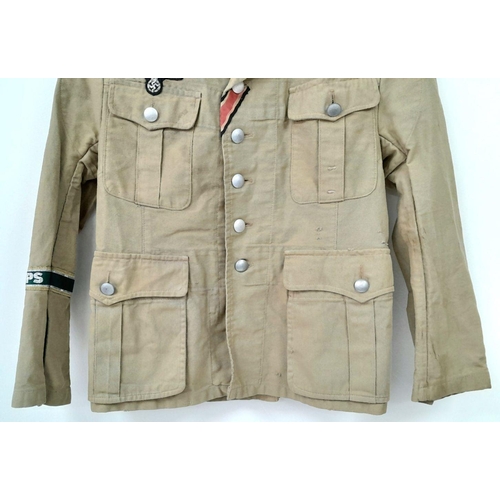 118 - WW2 German Tunic to a Panzer Officer (Major) in the Africa Corps.