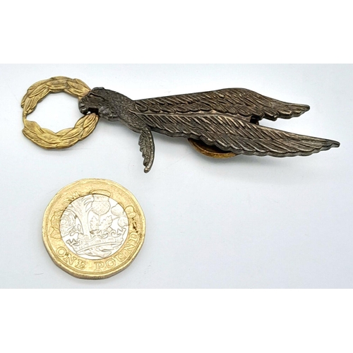 62 - A scarce Scottish made Polish Parachutist Wing with Operation Market Garden Wreath. The reverse is m... 