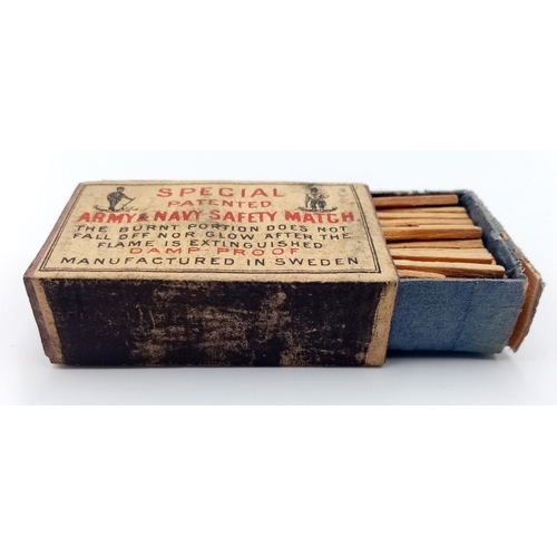 300 - WW2 British RAF Escape and Evasion match box with hidden compass in hidden compartment.