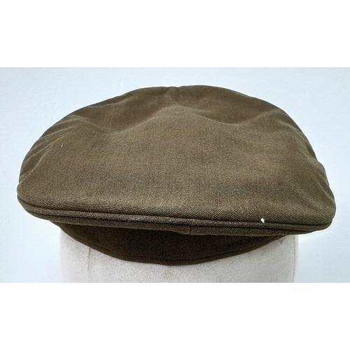 286 - WW2 British Officers Peaked Cap with a cloth SAS Cap Badge.