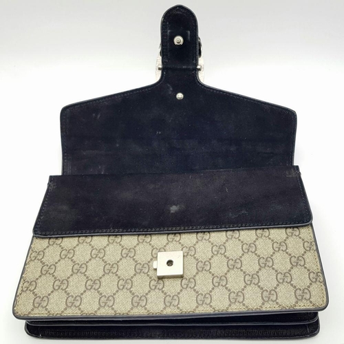 30 - A Gucci GG Supreme Monogram Dionysus Shoulder Bag. Canvas exterior with GG Supreme monogram print, s... 