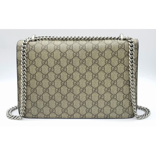 30 - A Gucci GG Supreme Monogram Dionysus Shoulder Bag. Canvas exterior with GG Supreme monogram print, s... 