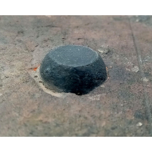 90 - Musket Ball Embedded in a brick from Hougoumont Farm, Waterloo Belgium. A memento of the fighting th... 