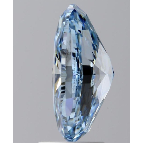 151 - 3.22CT OVAL CUT LAB-GROWN DIAMOND, COLOUR FANCY INTENSE BLUE, CLARITY VS2. COMES WITH IGI CERTIFICAT... 