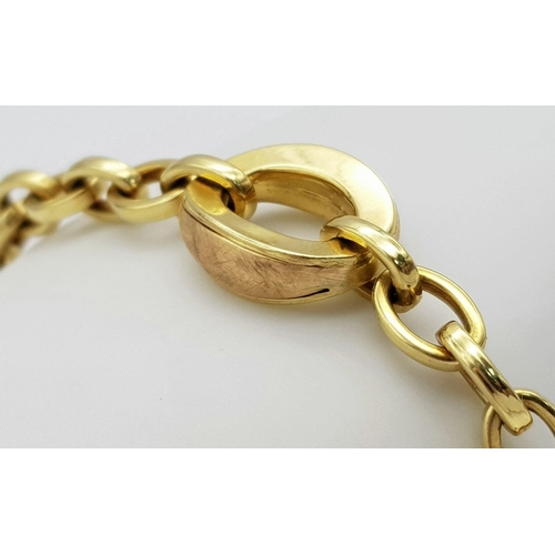 5 - A 18K YELLOW GOLD CHIMENTO BRACELET 17G TOTAL WEIGHT, 20CM LENGTH.

ref: SC 1082