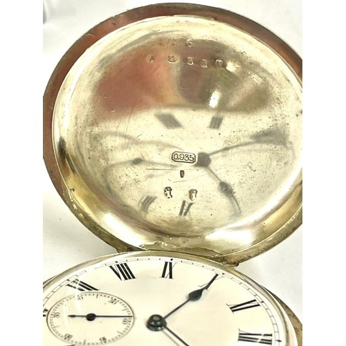 1 - A Rare Silver Minute Repeater Pocket Watch. Full hunter, in working order. Chimes hours, quarters an... 