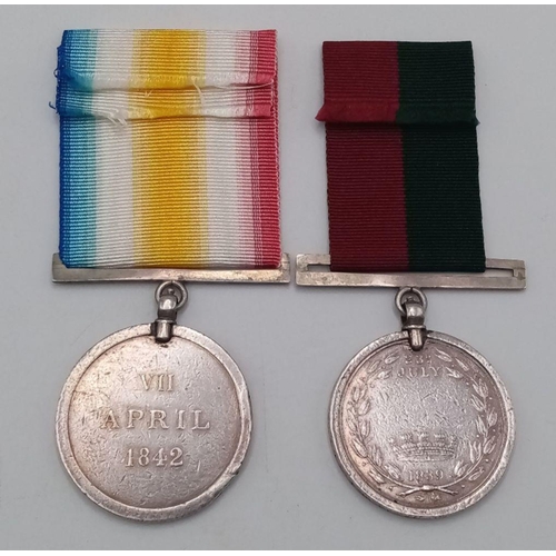 51 - A pair of early Indian campaign medals to a soldier of the 13th Foot (later Somerset Light Infantry)... 