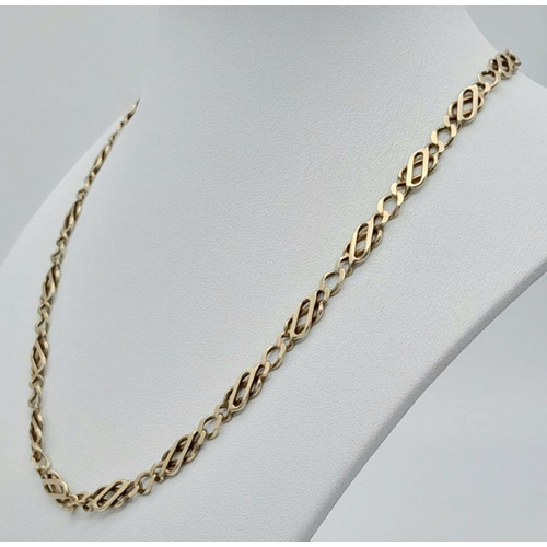 61 - A 9k Yellow Gold Celtic Necklace, 16.8g total weight, 42cm length.

ref: TC02