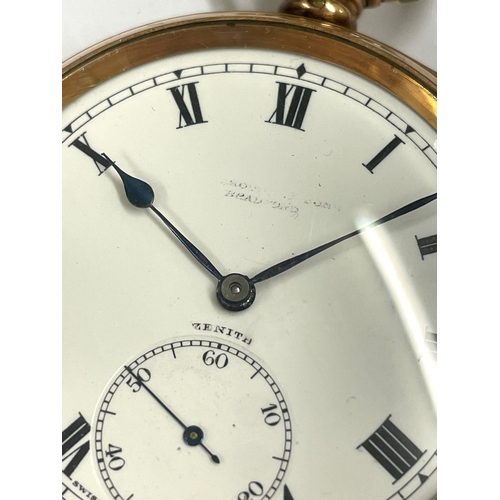 148 - A Vintage gents Zenith pocket watch, in working order.