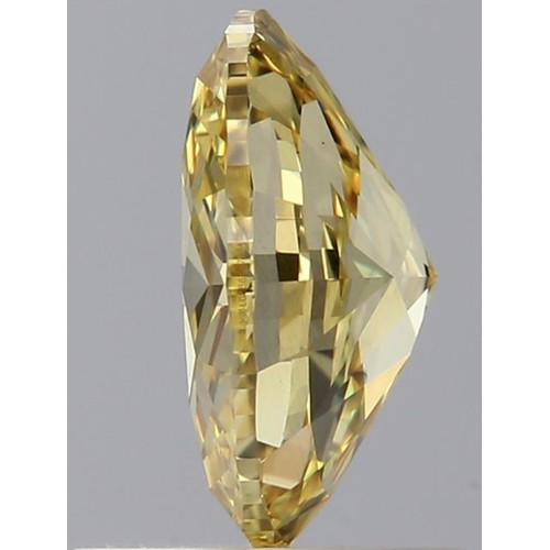 165 - 1.03CT OVAL CUT LAB-GROWN DIAMOND, COLOUR FANCY YELLOW, CLARITY SI1. COMES WITH IGI CERTIFICATE. MEA... 