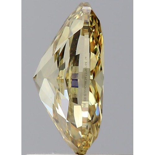 165 - 1.03CT OVAL CUT LAB-GROWN DIAMOND, COLOUR FANCY YELLOW, CLARITY SI1. COMES WITH IGI CERTIFICATE. MEA... 