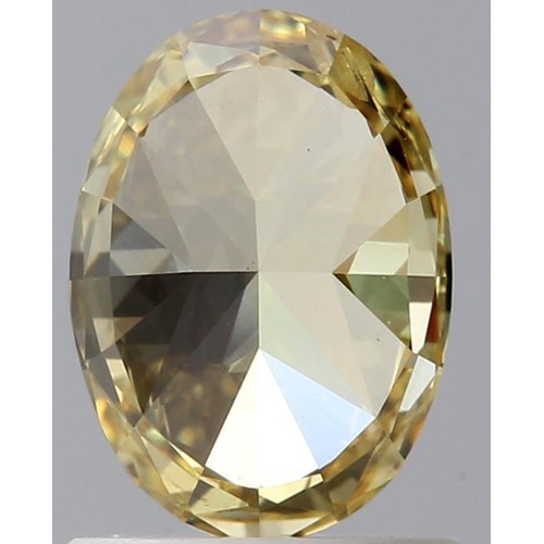 165 - 1.03CT OVAL CUT LAB-GROWN DIAMOND, COLOUR FANCY YELLOW, CLARITY SI1. COMES WITH IGI CERTIFICATE. MEA... 