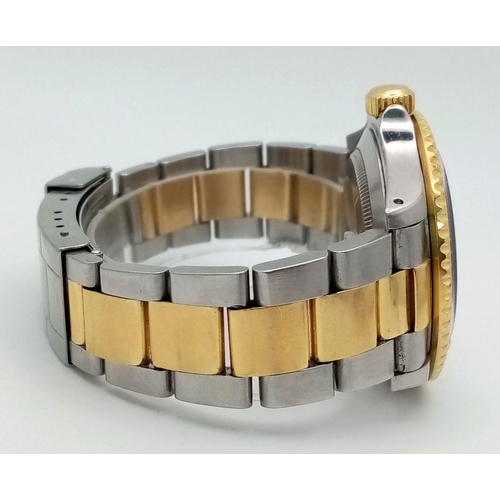 12 - A Rolex Submariner Gents Watch. Bi-Metal (18k gold and stainless steel) bracelet and case - 40mm. Mo... 