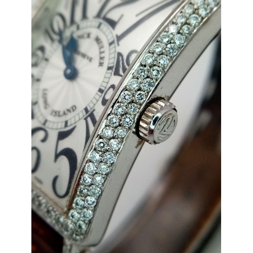 5 - A Frank Muller Long Island Master of Complications Diamond Gents Watch. Limited edition - 261. Origi... 