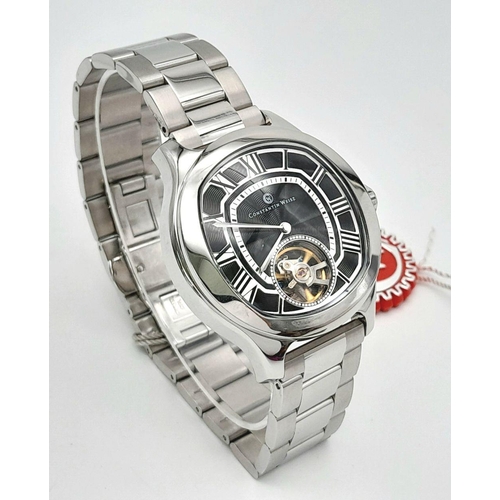 1337 - A Men’s Constantin Weisz Open Heart Design, Skeleton Back, Automatic Watch Model 18S059CW. 43mm Case... 