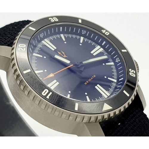 1344 - A Full Military Specification Maratac X1 SR-35 Titanium Automatic Divers Watch- 40mm Case. These wat... 