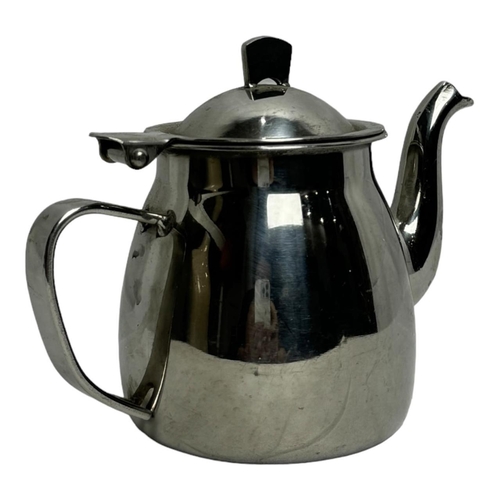1335 - A US army officer coffee/tea 3 piece set: one teapot and two creamers, marked 