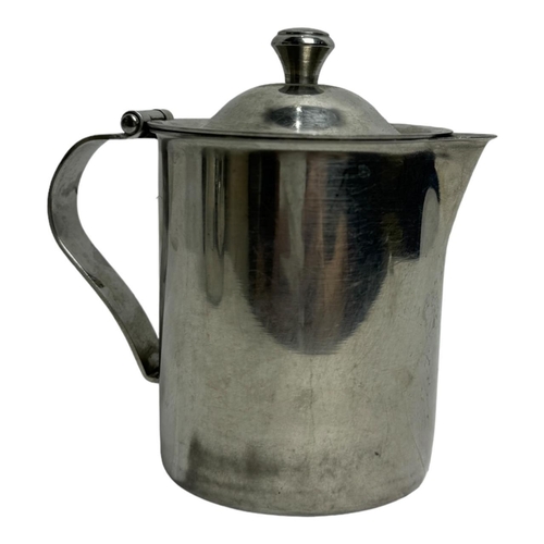 1335 - A US army officer coffee/tea 3 piece set: one teapot and two creamers, marked 