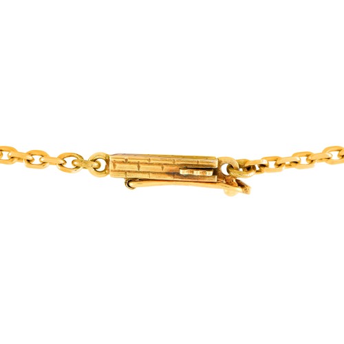 60 - A LB Exclusive Vintage 14K Yellow Gold 1.80ct Diamond Necklace. Something a Regency lady would wear.... 