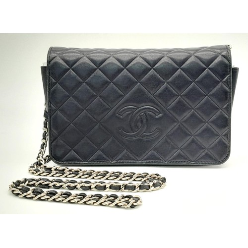 2 - A Chanel Blue Crossbody Bag.