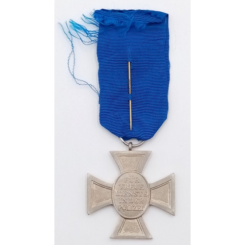 229 - A 3rd Reich Police 18 Year Loyal Service Medal and stick pin