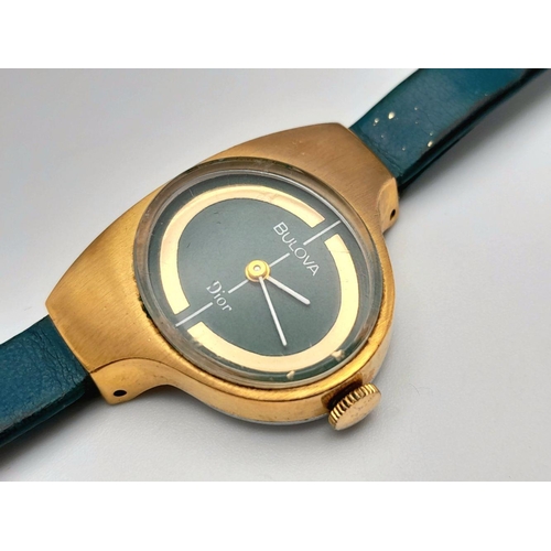 233 - A Very Rare Vintage Bulova for Christian Dior Ladies Manual Wind Watch. Circa 1970’s. Good working o... 