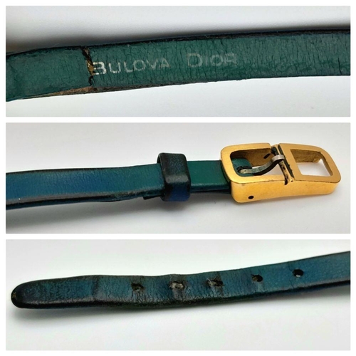233 - A Very Rare Vintage Bulova for Christian Dior Ladies Manual Wind Watch. Circa 1970’s. Good working o... 