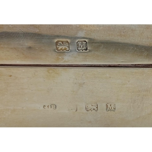 1677 - Withdrawn A Vintage Sterling Silver Trinket Box. Wood interior. Felt bottom. Empty cartouche. 11 x 8... 