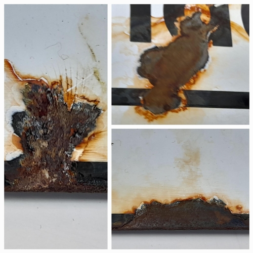 236 - A 1944 Dated German Enamel Sign. THOSE WHO PLUNDER WILL BE SHOT” This is an original sign with smoot... 