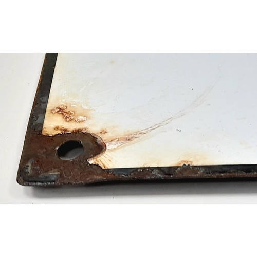 236 - A 1944 Dated German Enamel Sign. THOSE WHO PLUNDER WILL BE SHOT” This is an original sign with smoot... 