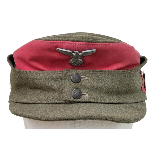 34 - A 3rd Reich Enlisted Mans SA Troopers Alpenland M43 Winter Ski Cap.