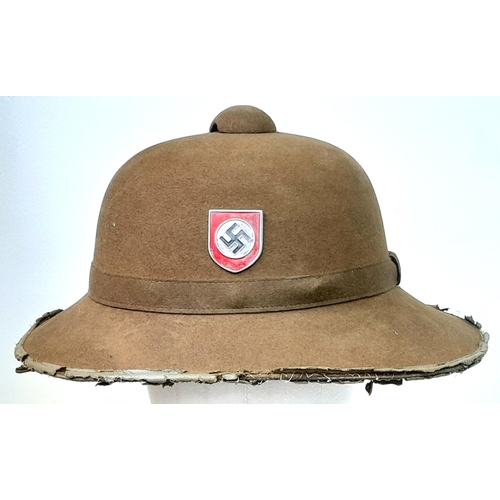 69 - A Waffen SS Mk II Africa Corps Tropical Helmet.