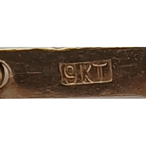 223 - Beautiful 9 carat GOLD ‘HEART’ PENDANT, cluster set with sparkling Crystal detail. Mounted on a 9 ca... 