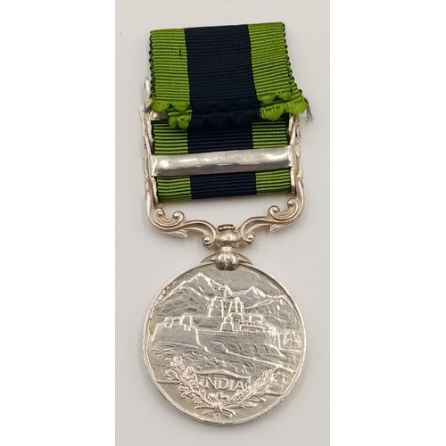 66 - An India General Service Medal 1908 with two clasps ‘Mahsud 1919-20’ and ‘Waziristan 1919-21’ named ... 