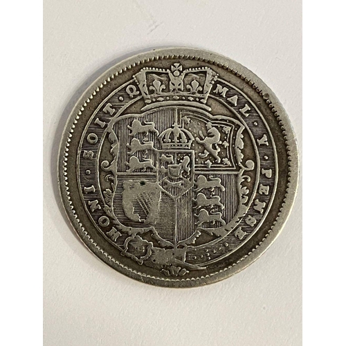 188 - 1819 GEORGE III SILVER SHILLING. very fine/ extra Fine condition.