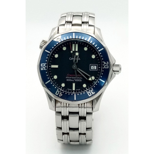 178 - A Vintage Omega Seamaster Professional Automatic Ladies Watch. Stainless steel bracelet and case - 3... 