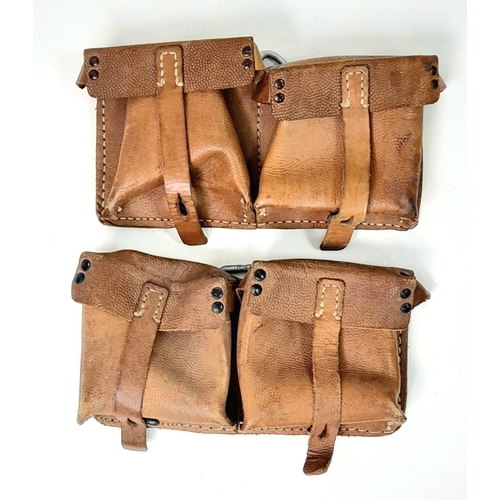 692 - A Rare 1943 German G43 Ammo Pouches. Issued mainly to Fallschirmjäger units (paratroopers).