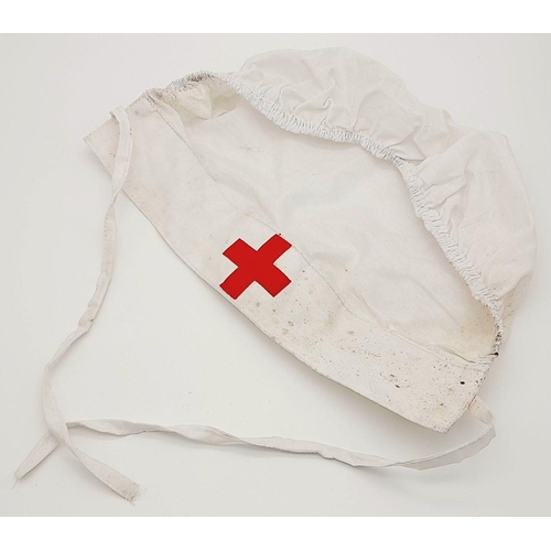 826 - A WW2 German DRK Nurses Hat. Un-Issued from a crate War stock found in Norway.