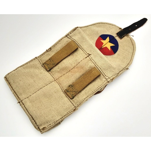 819 - A Vietnam War Era Russian AK Magazine Pouch Used by the Vietcong.