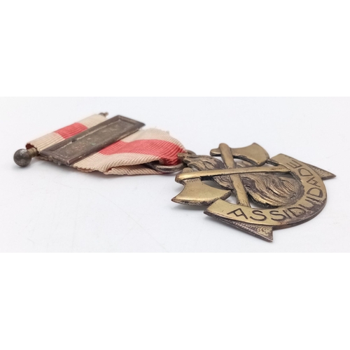 713 - WW1 Period Portuguese Fire Brigade Attendance Medal.