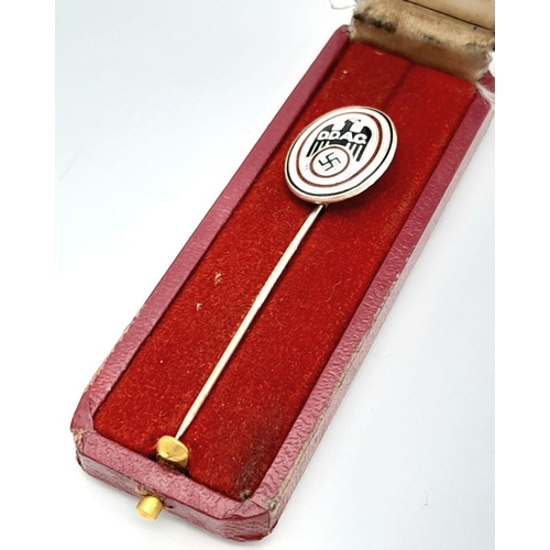 798 - 3rd Reich DDAC (Der Deutsche Automobil Club) German Auto Mobile Club Stick Pin in original box.