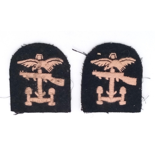 377 - WW2 Royal Navy D-Day Combined Operations Patches.