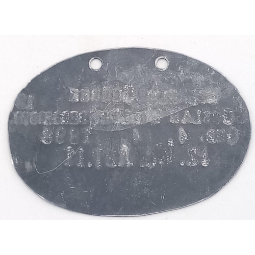 805 - WW1 Imperial German Dog Tag.