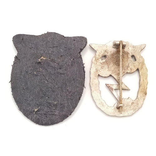 33 - WW2 German Luftwaffe Ground Assault Badges in both metal and cloth.