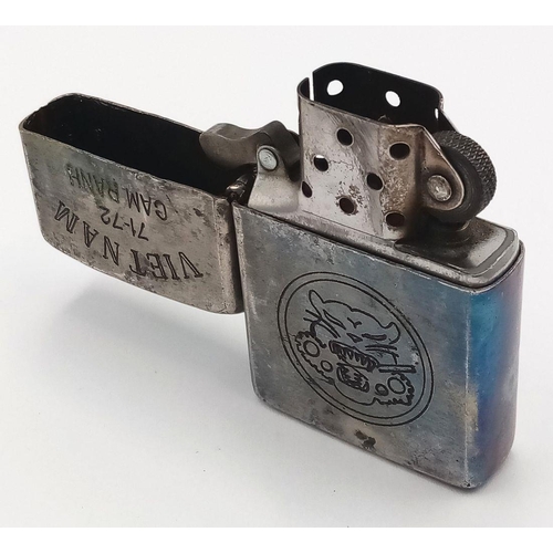 314 - A Vietnam War Era Zippo Lighter. Date Coded 1971 on the base. UK Mainland Shipping Only