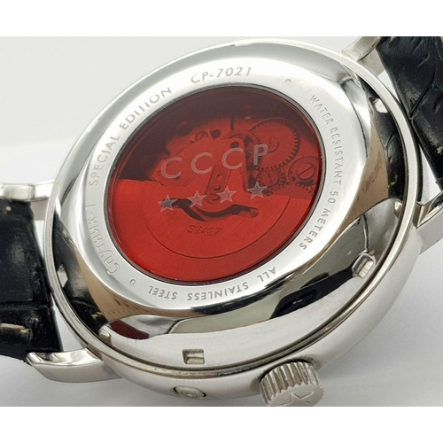 321 - A Men’s CCCP Automatic Watch- Special Edition Model CO-7021. 42mm Case. Full Working Order. Complete... 