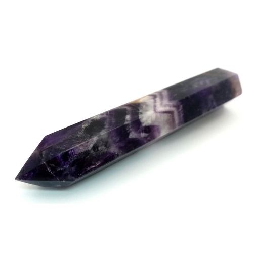 112 - A very collectable, large amethyst crystal, beautifully terminated, exhibiting the “chevron” pattern... 